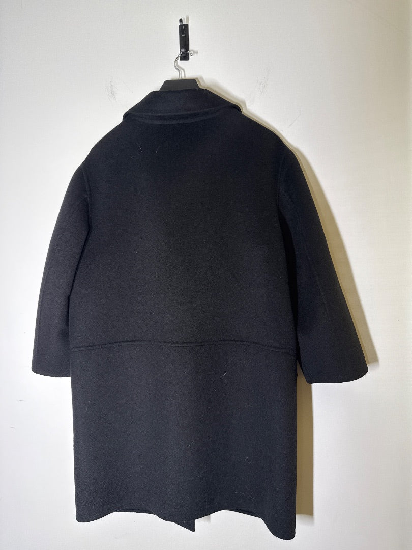 Prada Navy Virgin wool coat, Size 44