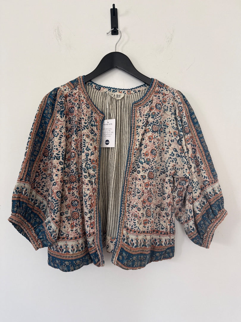 MABE Blue Block print jacket, Size M