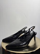 Load image into Gallery viewer, Massimo Dutti Black T bar kitten heel shoes, Size 41
