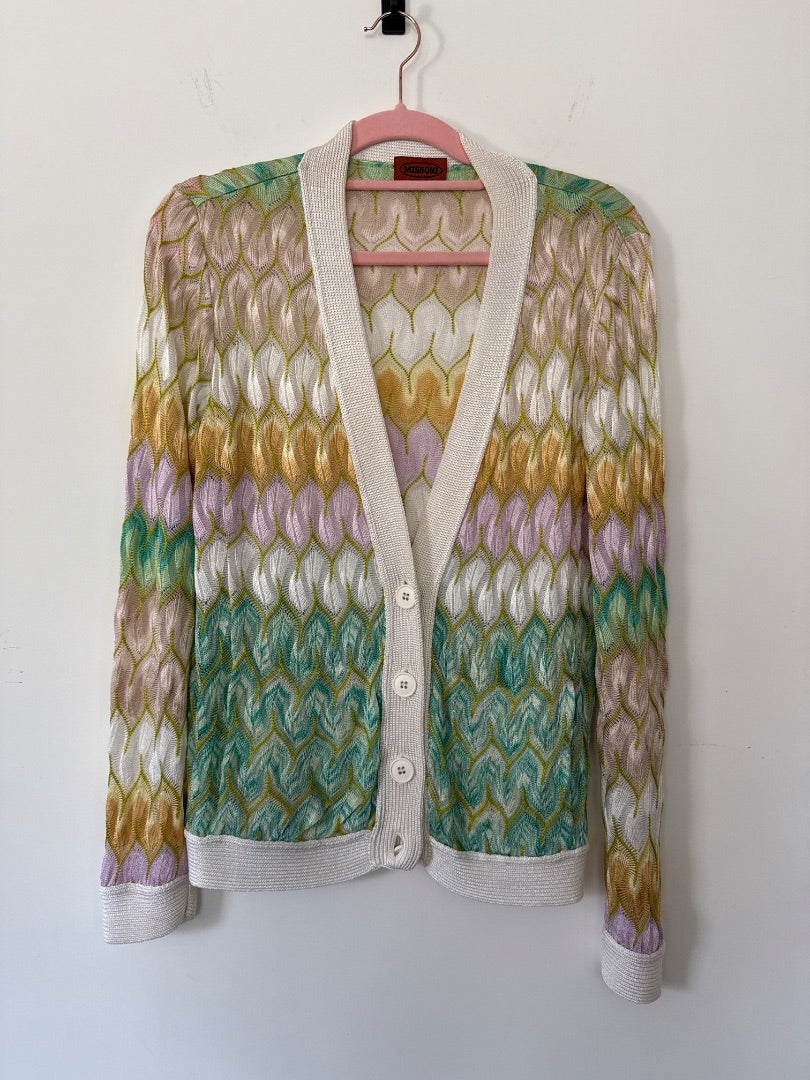 Missoni Multicoloured Vintage cardigan, Size medium