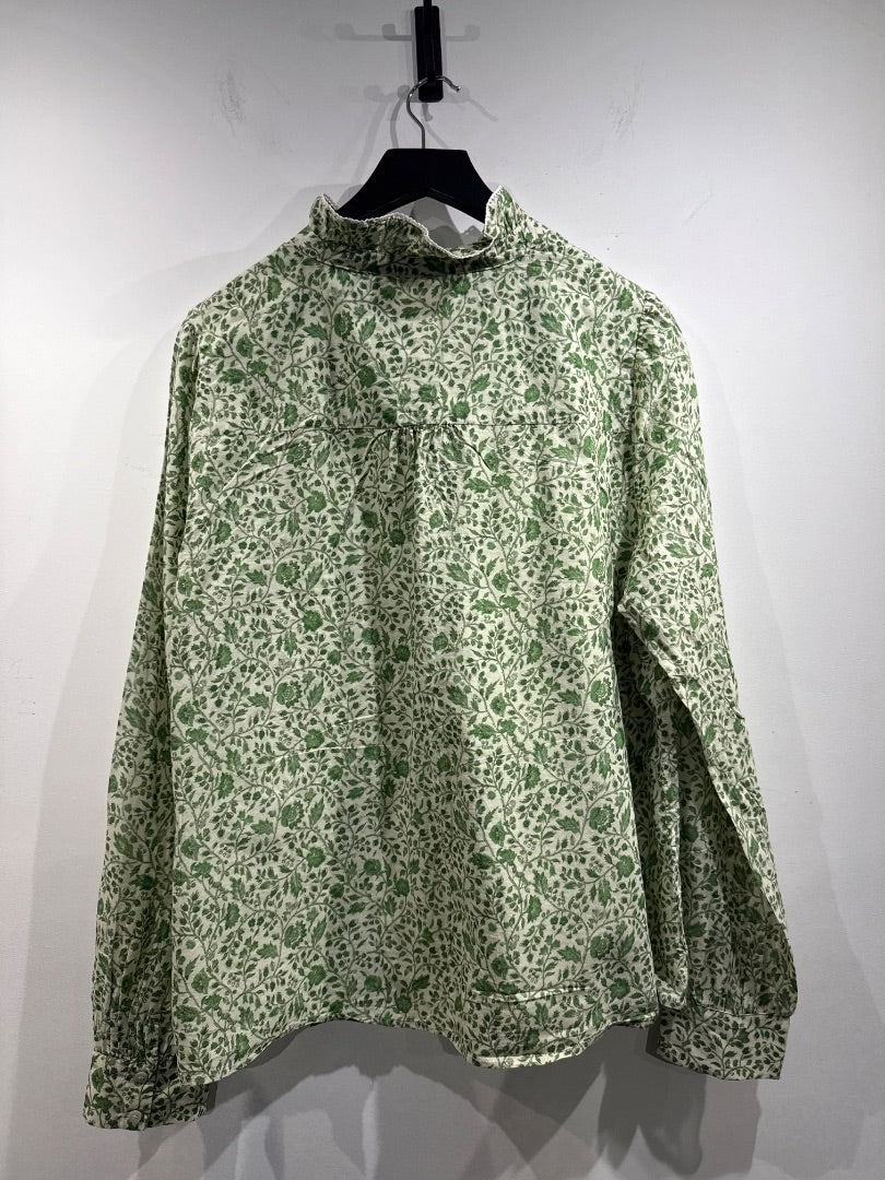 Sezane Green Chlo shirt, Size 48