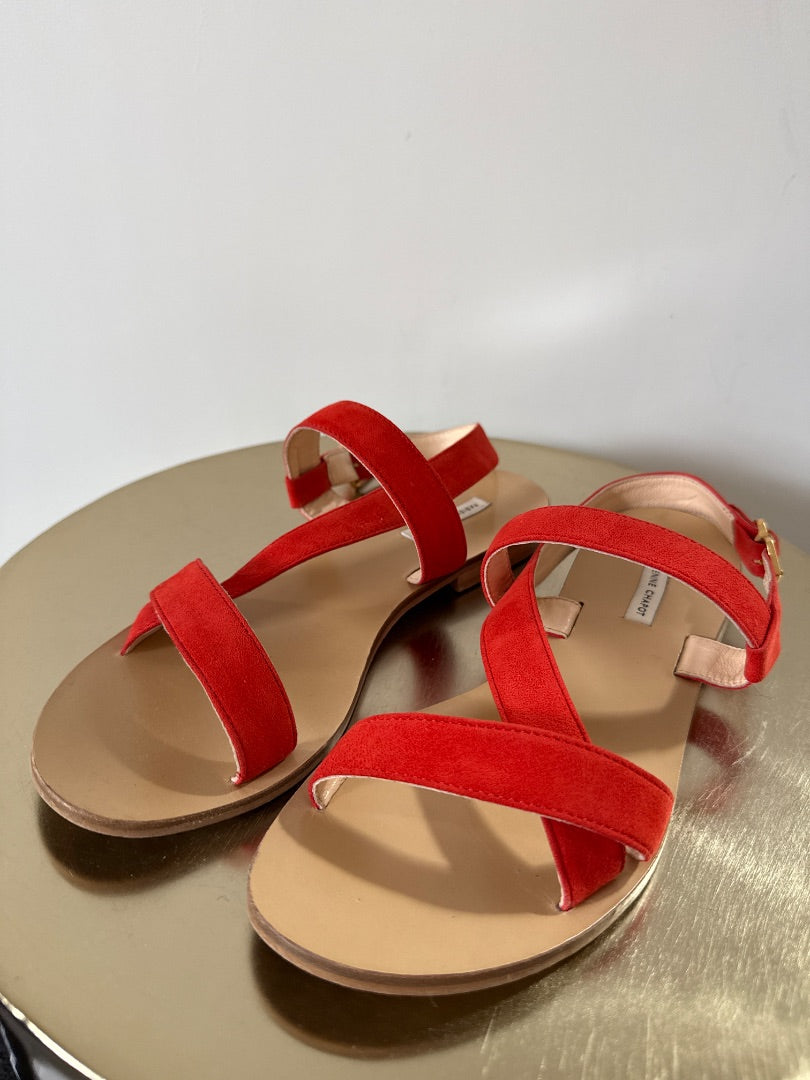 fabienne chapot Red Suede strap sandals, Size 38