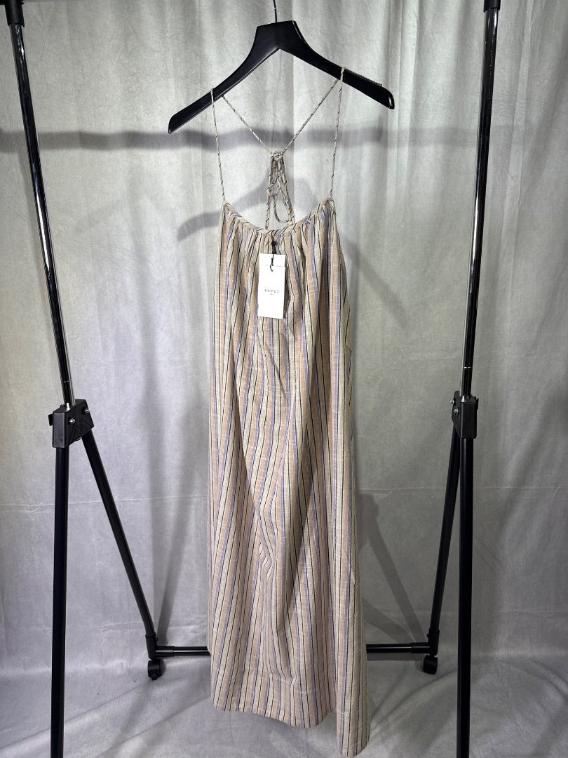 Soeur Taupe Arielle striped sundress, Size 36
