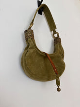 Load image into Gallery viewer, Chloe Khaki Vintage suede mini bag, Size Mini
