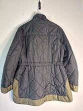 Load image into Gallery viewer, ganni black ripstop quilted jacket, Size 40
