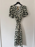diega Ecru and green Tie dye dress, Size M