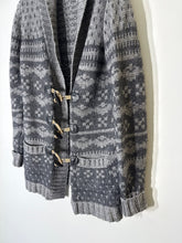 Load image into Gallery viewer, Massimo Dutti Grey Toggle cardigan, Size L
