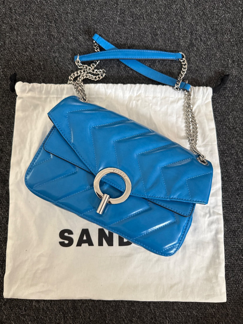 Sandro Turquoise handbag, Size Medium