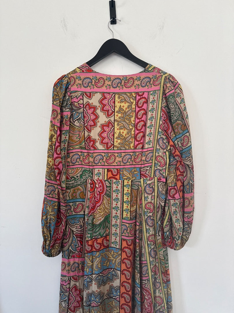 Boden Multicoloured Paisley maxi dress, Size 12