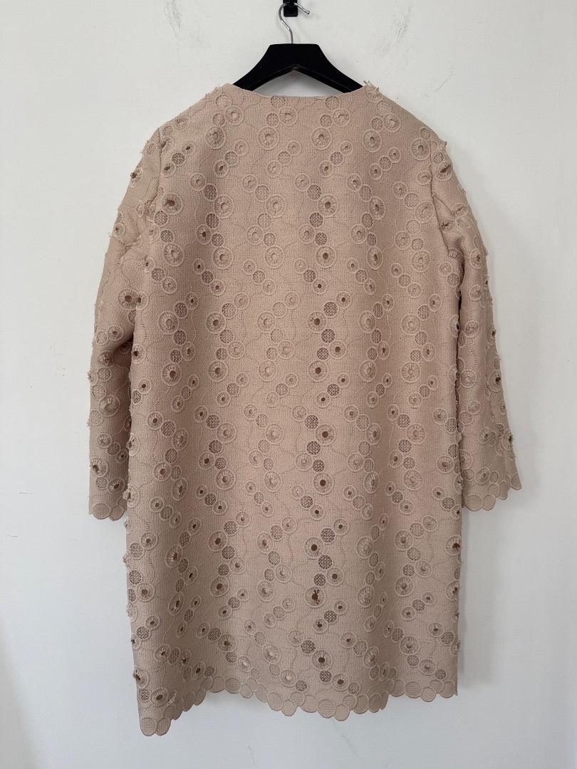 Maxmara Studio Ecru Dress coat, Size 14