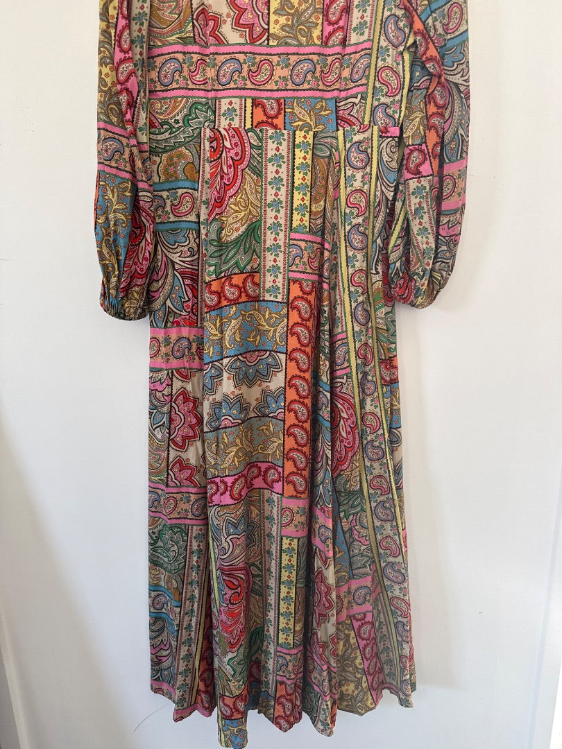 Boden Multicoloured Paisley maxi dress, Size 12