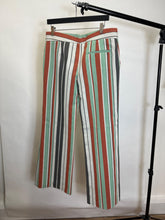 Load image into Gallery viewer, Chloe Multicoloured Striped canvas trousers, Size 40
