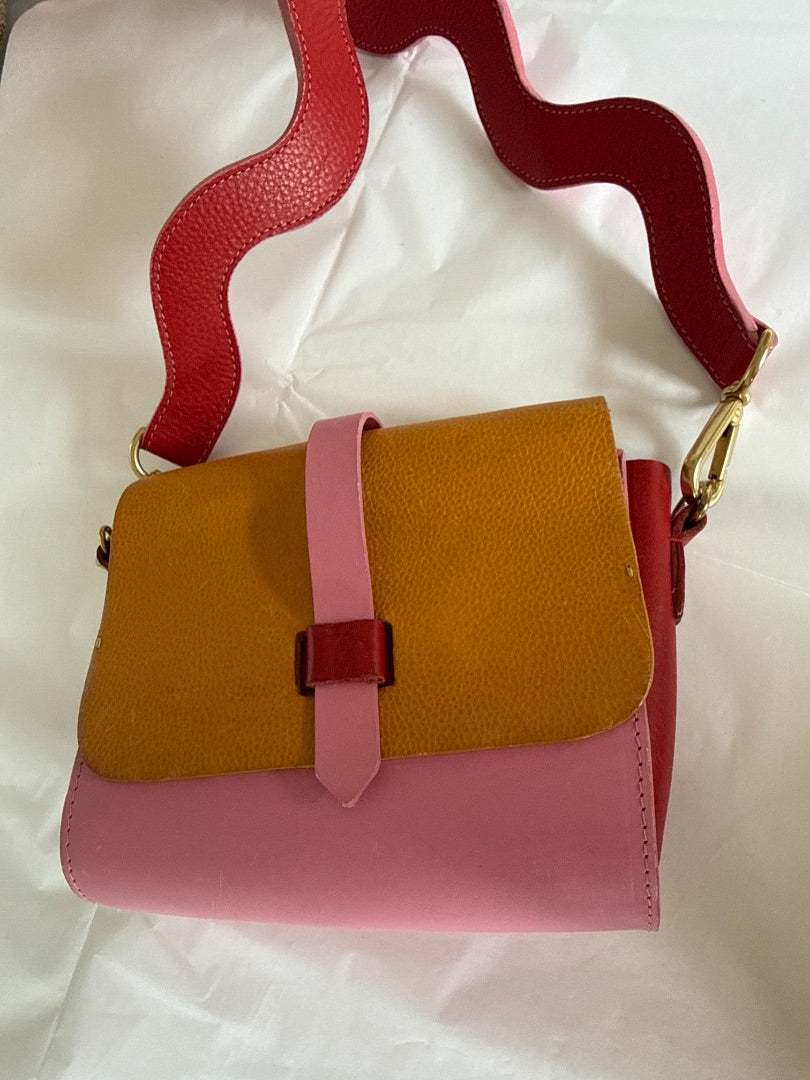 LPOL Pink Squiggle strap handbag, Size Small