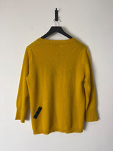 Load image into Gallery viewer, J crew Mustard Repaired cashmere sweater, Size M
