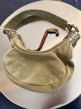 Load image into Gallery viewer, Chloe Khaki Vintage suede mini bag, Size Mini
