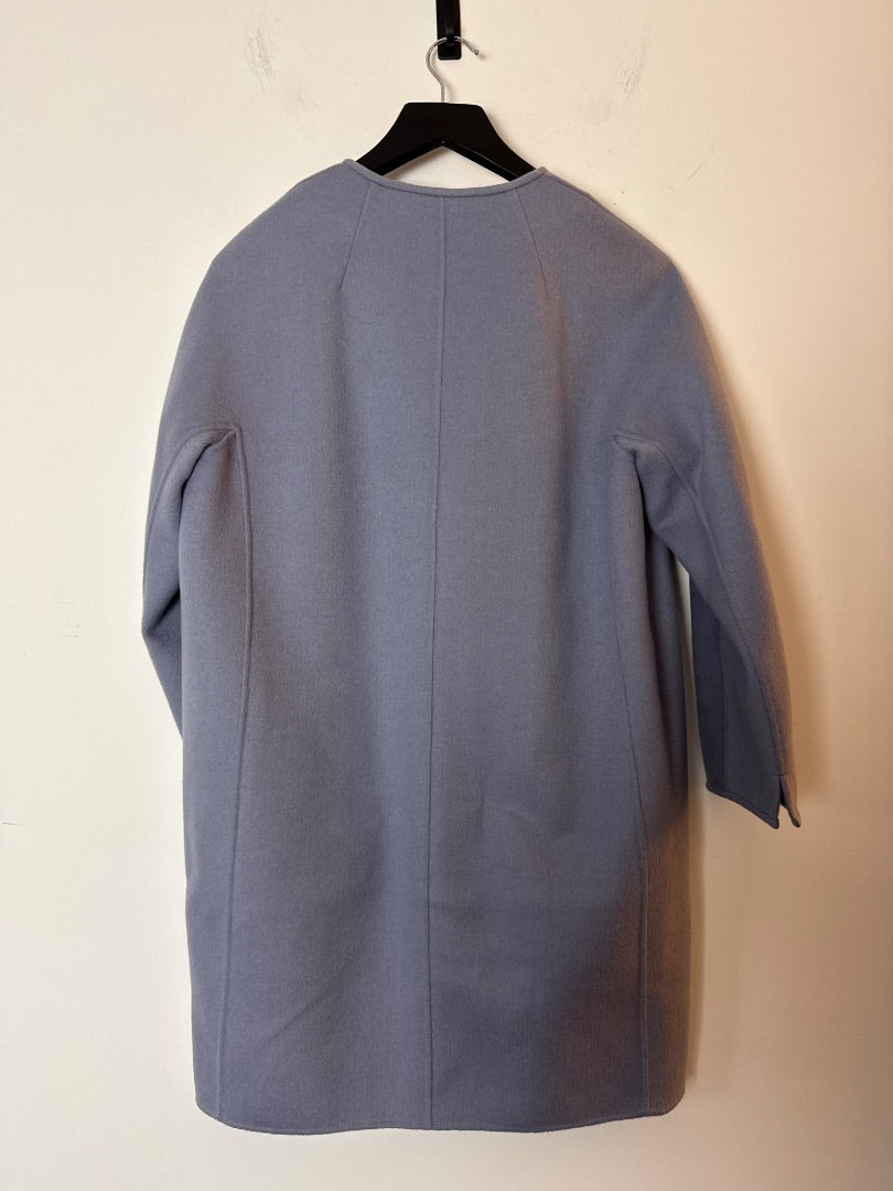 maxmara Blue Virgin wool car coat, Size 10