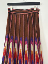 Load image into Gallery viewer, Missoni multicoloured knitted maxi skirt, Size 10
