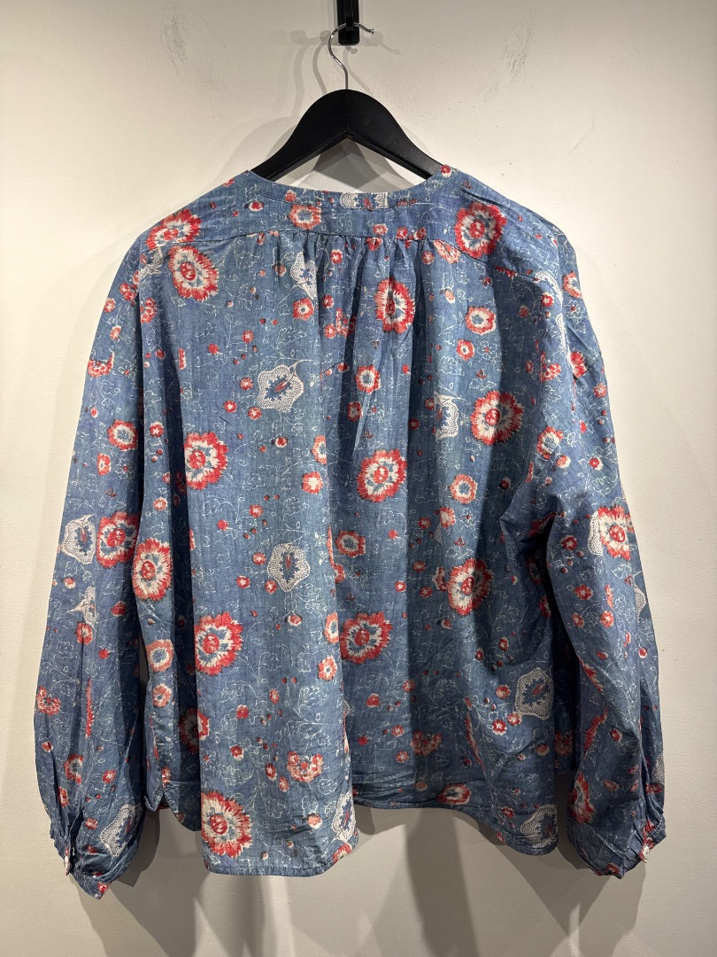 wiggy kit Blue Floral top, Size L