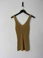 Load image into Gallery viewer, arket Gold Lurex Vest, Size M
