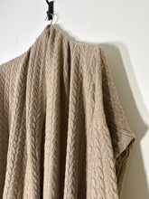 Load image into Gallery viewer, Massimo Dutti Taupe Cable knit open cardigan, Size L
