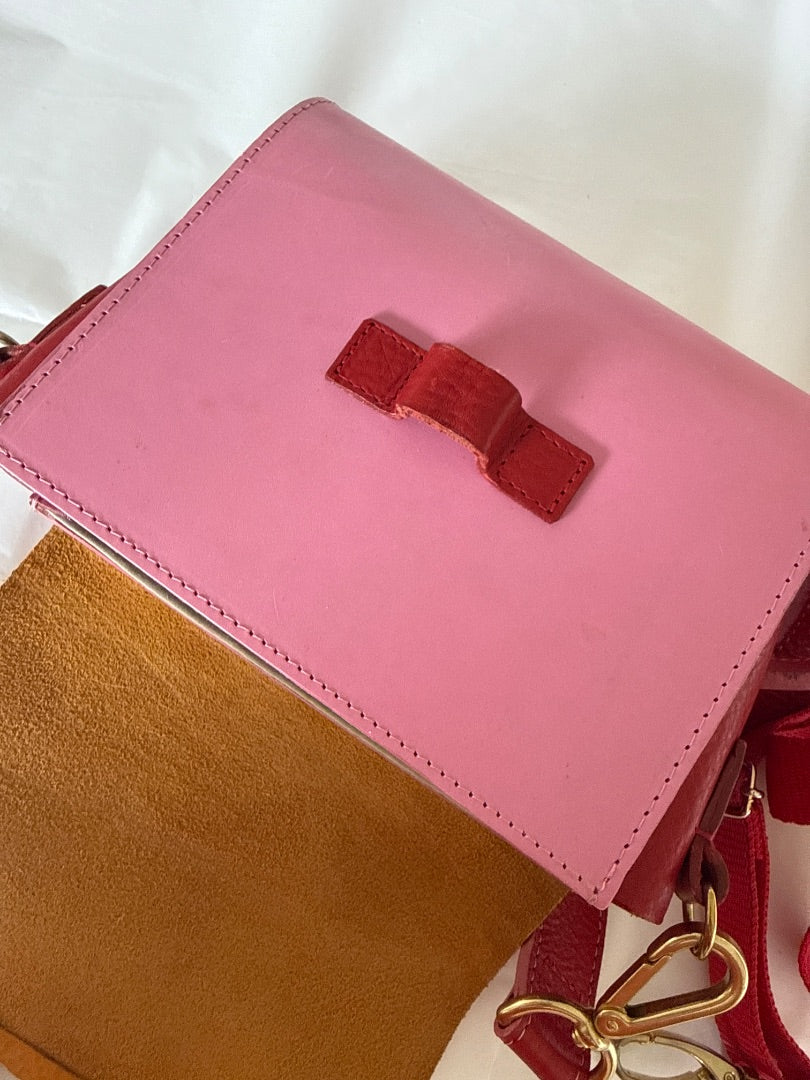 LPOL Pink Squiggle strap handbag, Size Small