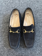 Load image into Gallery viewer, Gucci Black Suede loafers, Size 38
