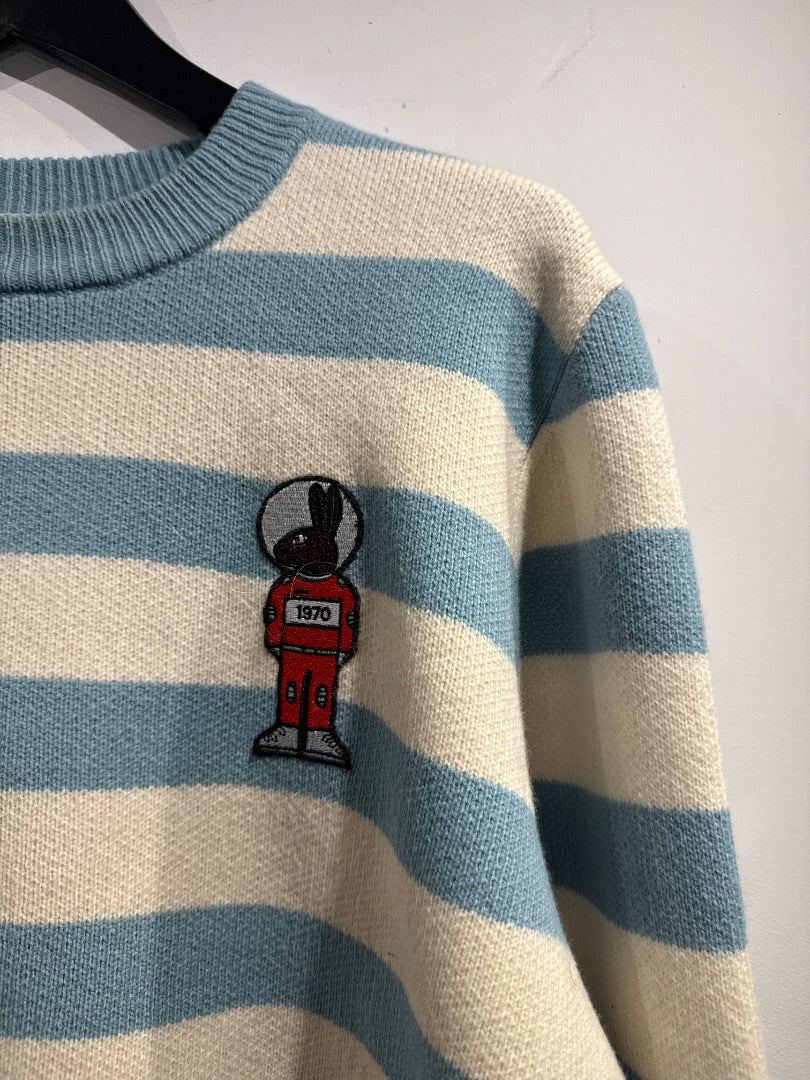 Bella Freud Blue Mythical Bunny Sweater, Size L