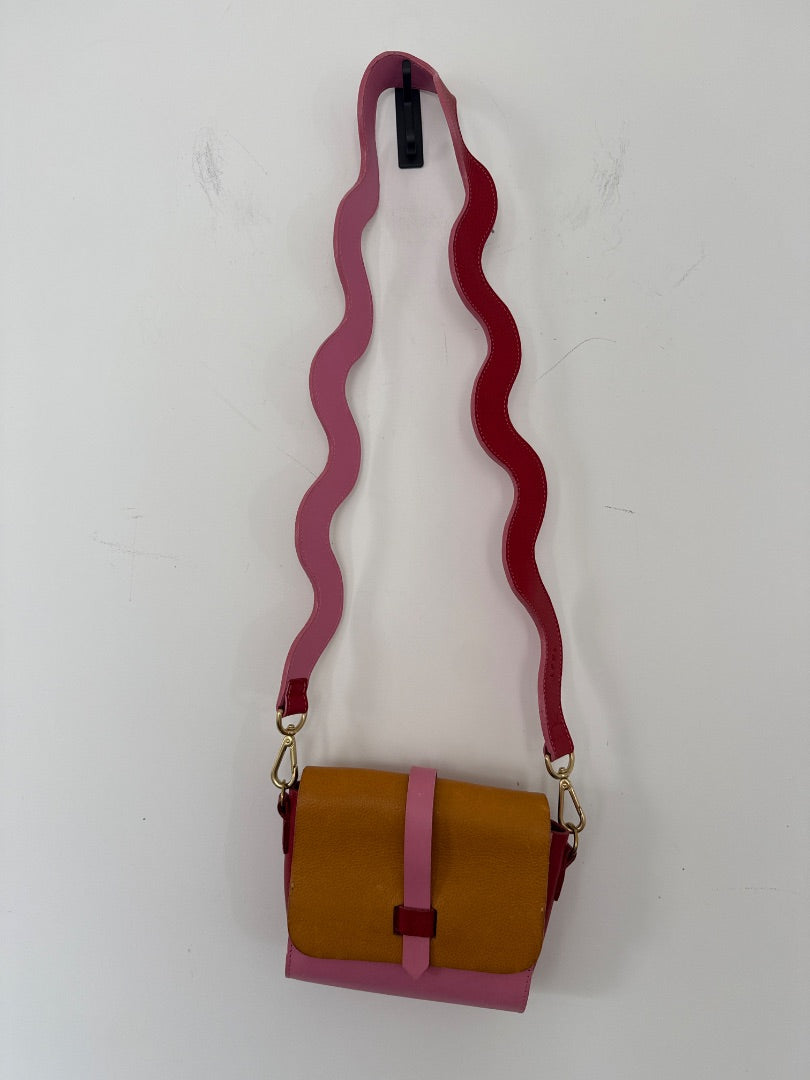 LPOL Pink Squiggle strap handbag, Size Small