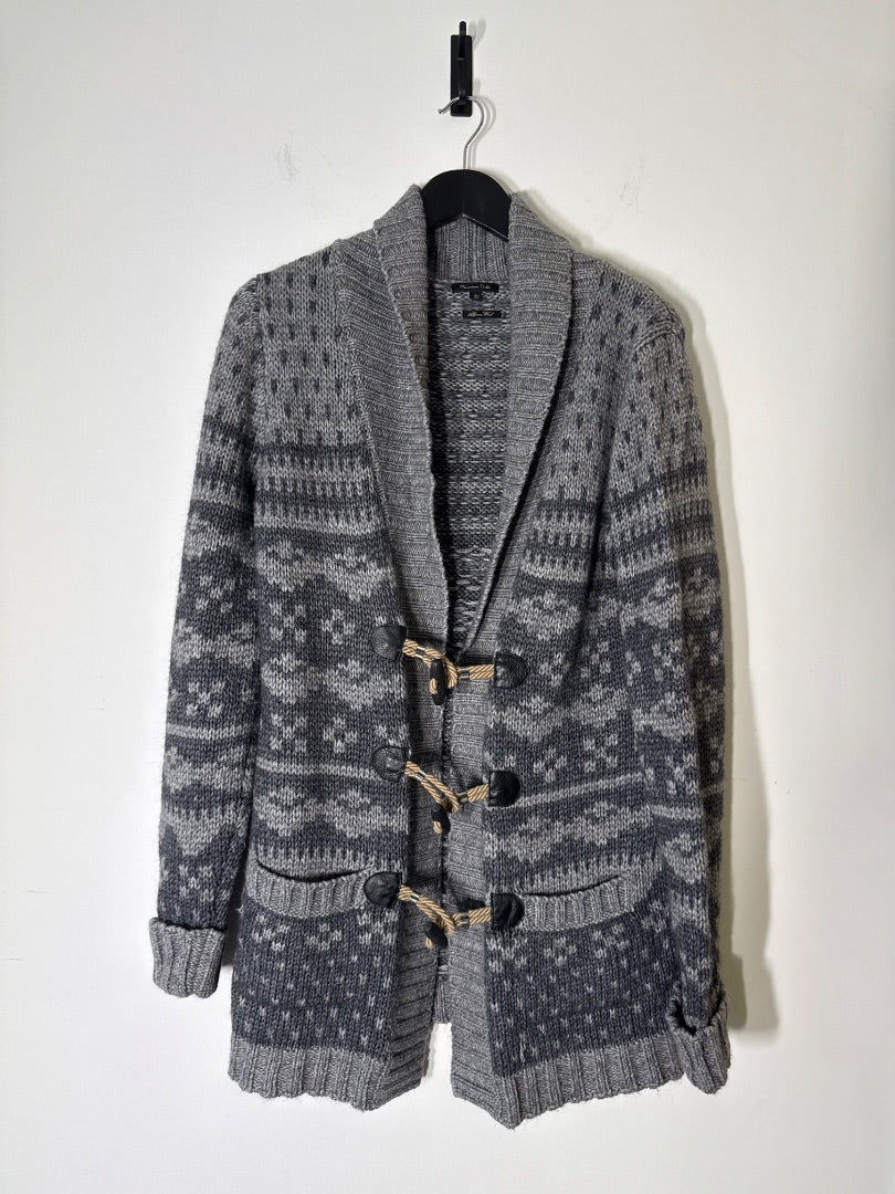 Massimo Dutti Grey Toggle cardigan, Size L