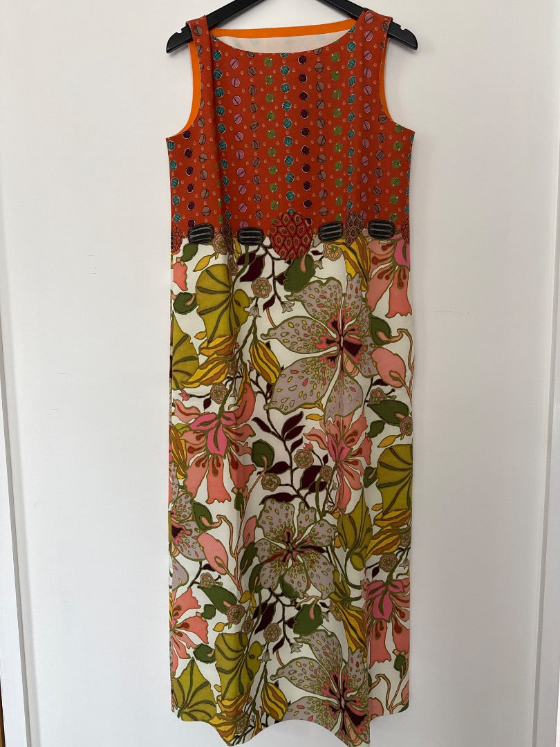 Maliparmi Multicoloured Patterned maxi dress, Size M