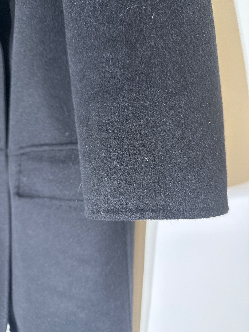 Prada Navy Virgin wool coat, Size 44