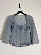 Load image into Gallery viewer, Isabel Marant Blue Denim fitted top, Size 40
