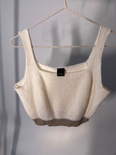 Load image into Gallery viewer, Pinko Cream Crop lamby bralette, Size M

