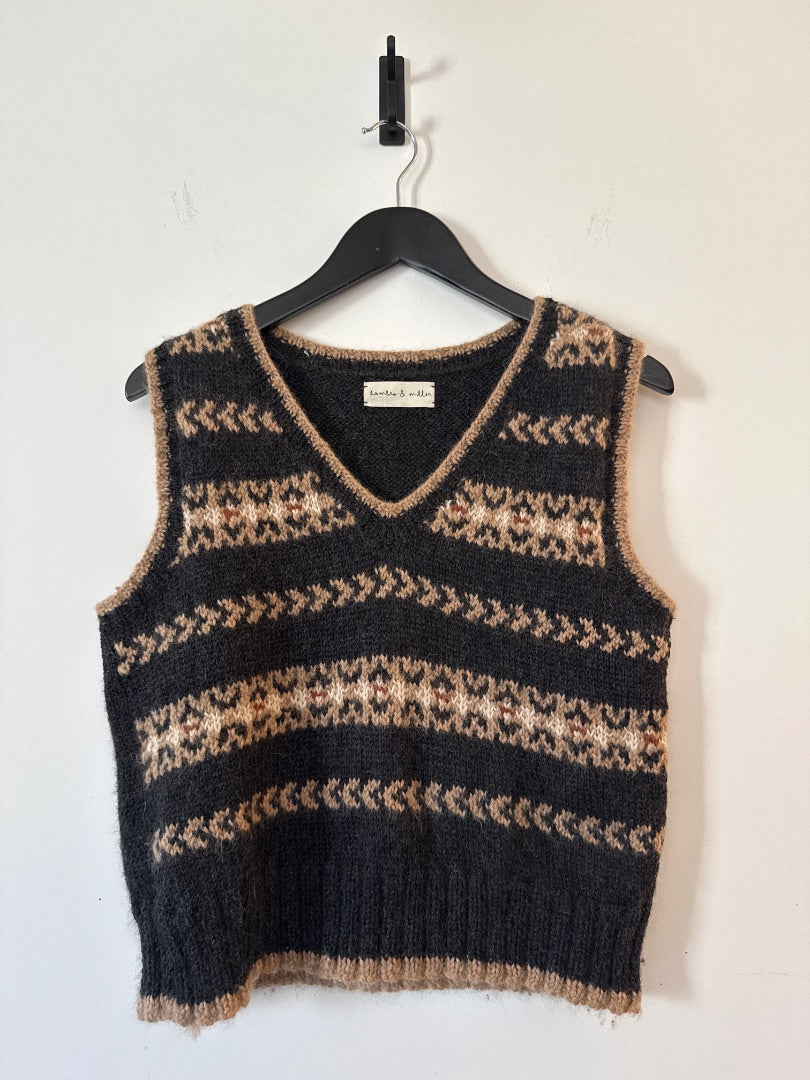 Hambro & Miller Multicoloured Argyll vest, Size Large