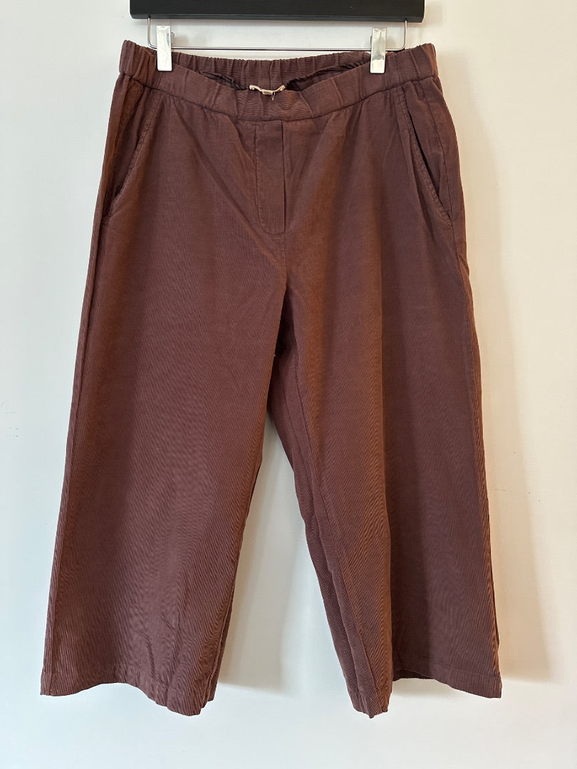 Diega Burgundy Cropped trousers, Size L