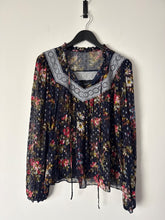 Load image into Gallery viewer, needle &amp; thread navy floral top, Size 14
