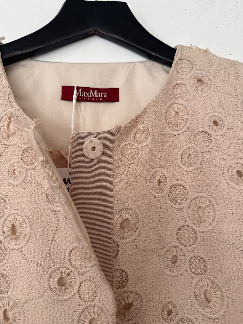 Maxmara Studio Ecru Dress coat, Size 14