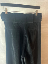 Load image into Gallery viewer, Anna Mason Black Black velvet trousers, Size 8
