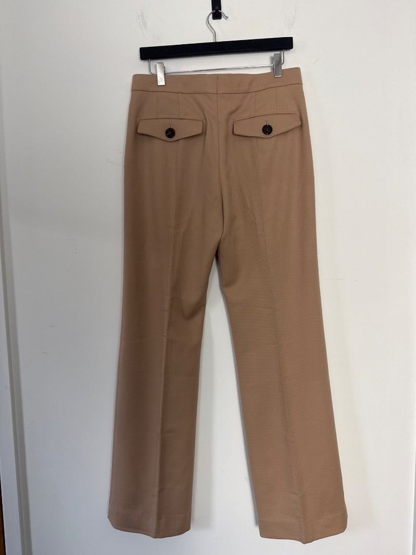Chloe Camel Classic flared trousers, Size 40