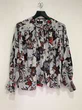 Load image into Gallery viewer, Isabel marant grey silk poets top, Size 40
