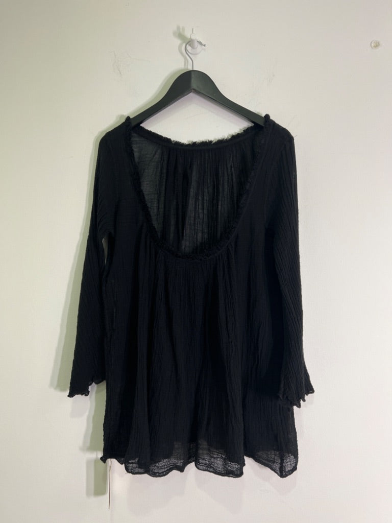 Ambas Black Eyelash tunic, Size One size