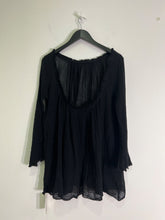 Load image into Gallery viewer, Ambas Black Eyelash tunic, Size One size
