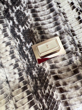 Load image into Gallery viewer, anya hindmarch grey python silver chain handbag, Size medium
