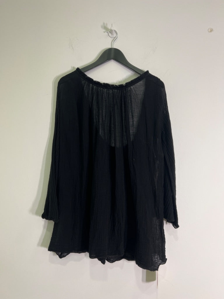 Ambas Black Eyelash tunic, Size One size