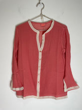 Load image into Gallery viewer, Ambas Italy Rose Ruffolo Cotton Beach Shirt, Size M/L
