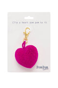 Magenta Heart Clip