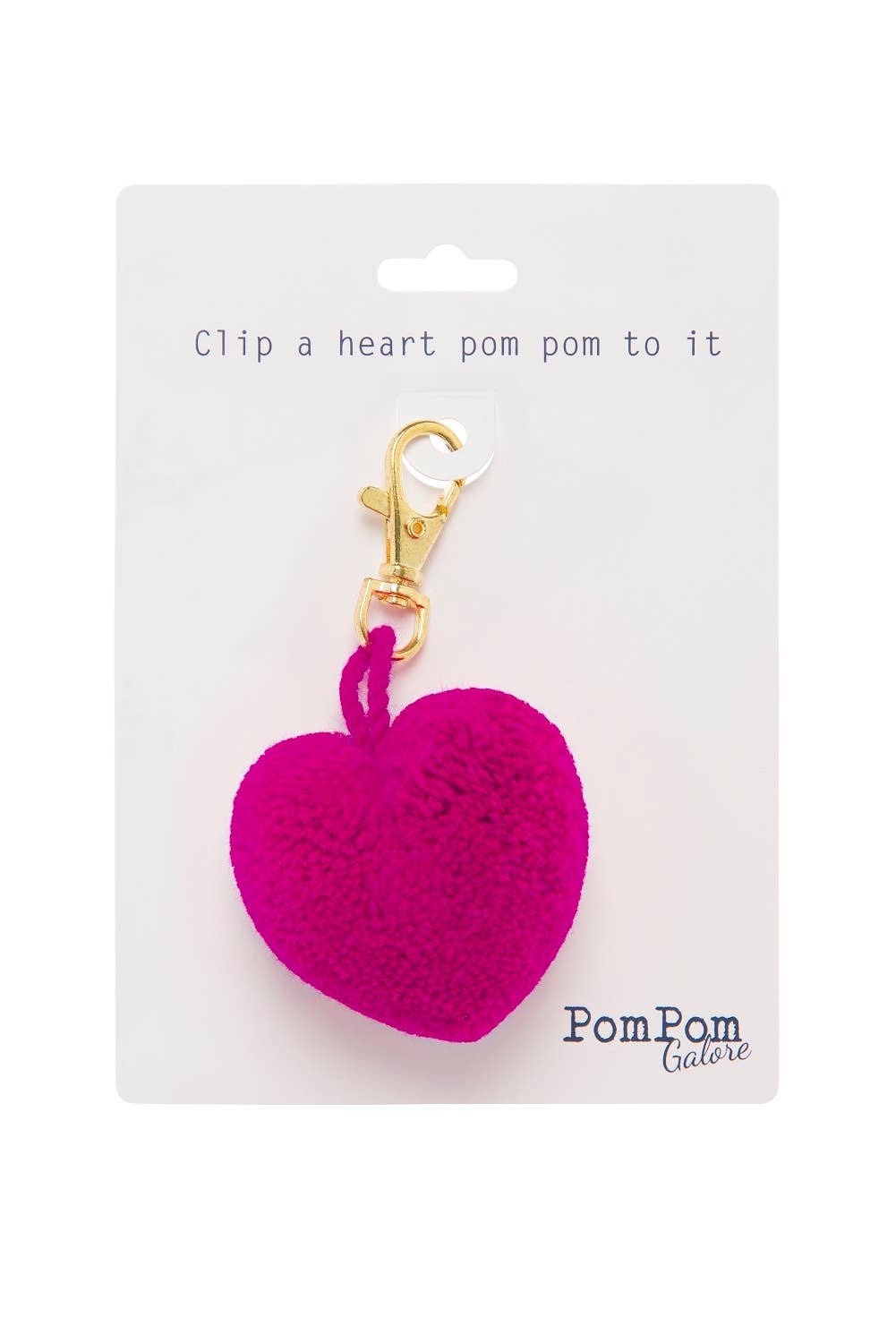 Magenta Heart Clip