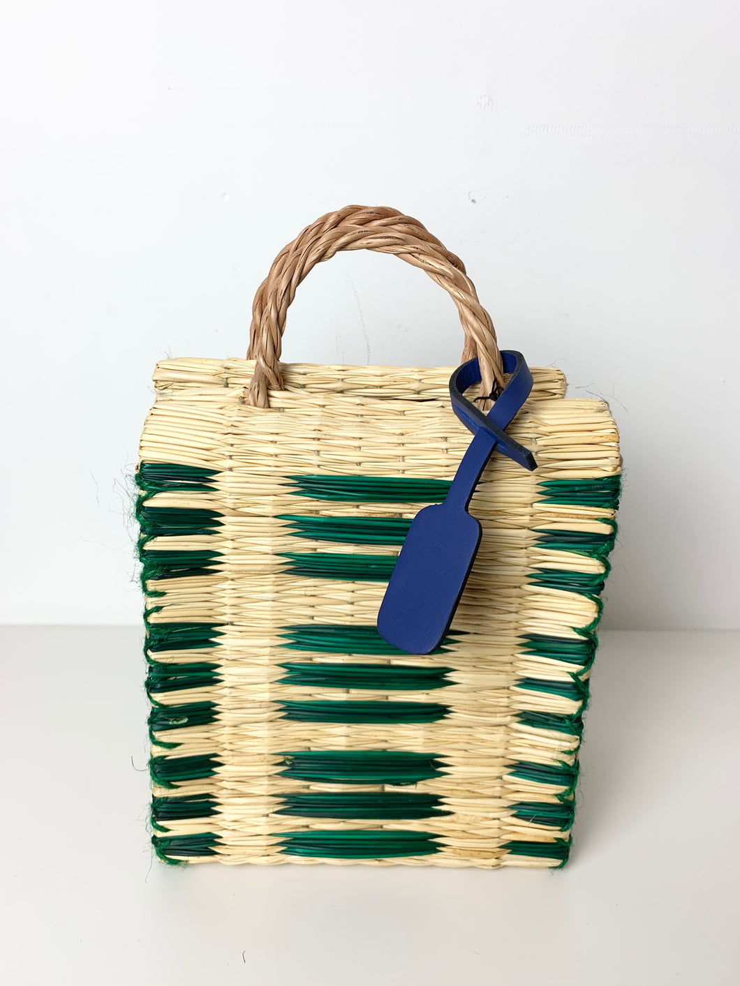 Odile Collective Green Mathilda Organic Reed Tote