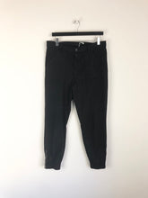 Load image into Gallery viewer, J Brand Black Side Zip Joggers - Size 28
