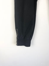 Load image into Gallery viewer, J Brand Black Side Zip Joggers - Size 28
